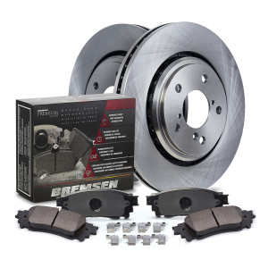 Bremsen Front Ceramic Brake Pads and Profusion Front Brake Rotor Kit Fits 2009-2014 Acura TSX