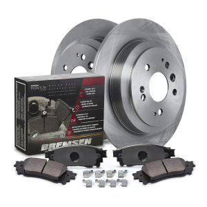 Bremsen Rear Ceramic Brake Pads and Profusion Rear Brake Rotor Kit Fits 2009-2014 Acura TSX
