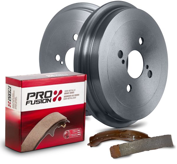 Profusion Rear Brake Shoe and Profusion Rear Brake Drum Kit Fits 2011-2018 Toyota Corolla ( With Rear Drums)